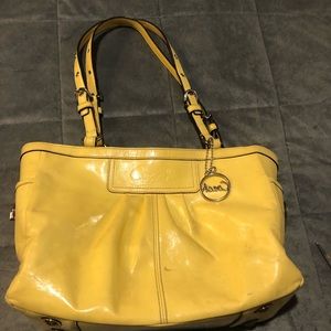 Paten Leather Coach Purse